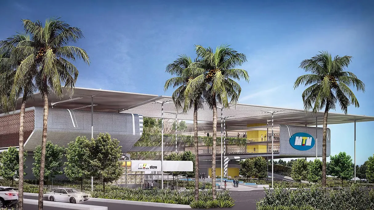 Vue architecturale communiquée du siège de MTN Côte d’Ivoire